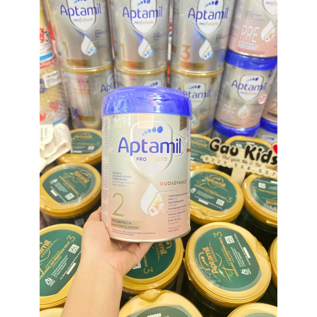 Sữa Aptamil Profutura bạc nội địa đức 800gr mẫu mới - Pre, Số 1, 2