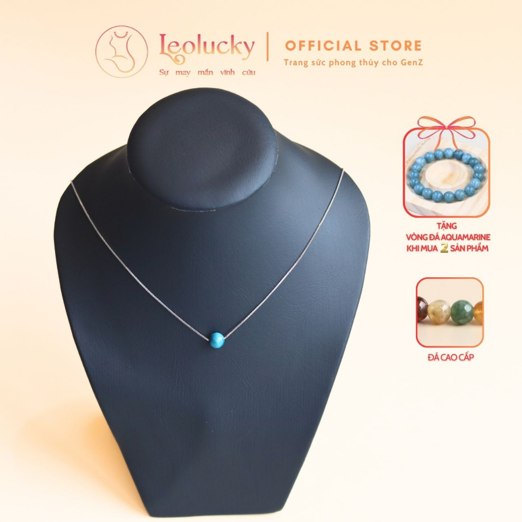 Vòng cổ, dây chuyền nữ thời trang Leolucky kết hợp đá phong thủy cao cấp mang lại may mắn tài lộc