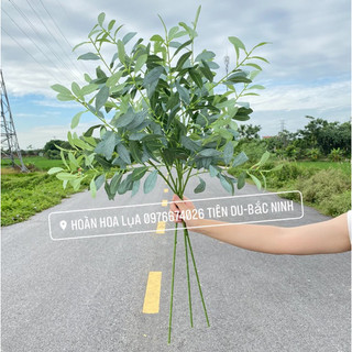 Lá đào mốc cắm điểm cùng mộc lan, phù hợp cắm cùng các loại hoa_Hoàn hoa lụa