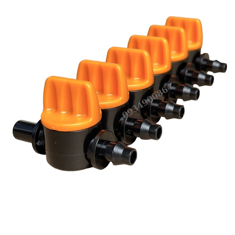 Van khóa sino 1 đầu trơn 1 gài | Van khóa ống LDPE 6mm