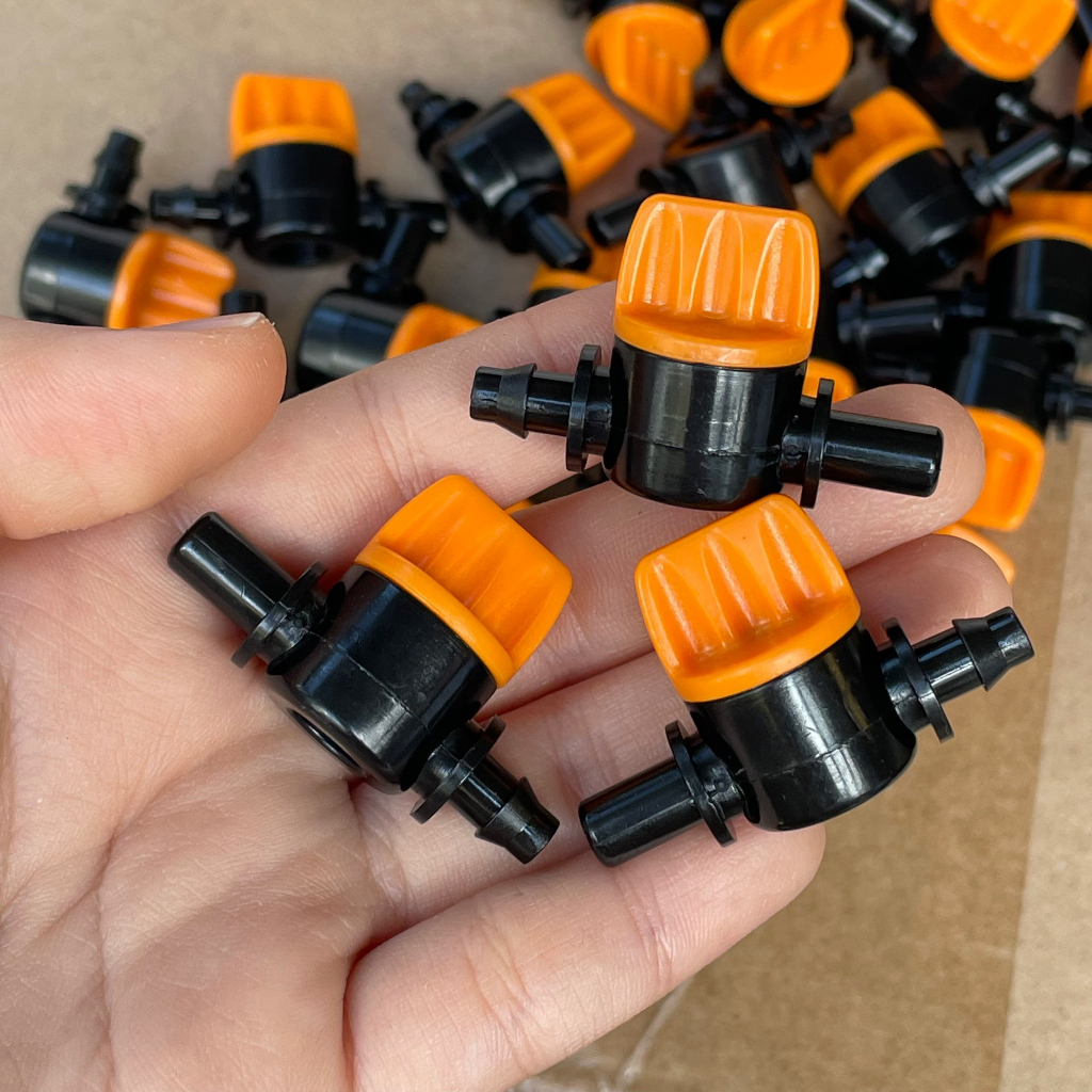 Van khóa sino 1 đầu trơn 1 gài | Van khóa ống LDPE 6mm