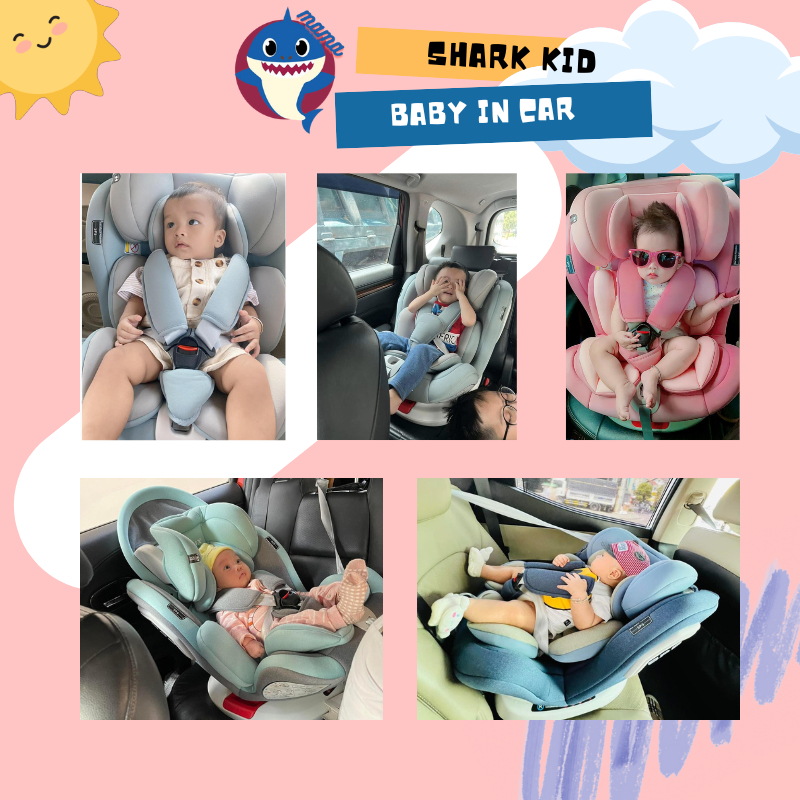 Ghế ngồi ô tô cho bé 360 độ, Ghế xe hơi cho trẻ em sơ sinh 6 tháng, baby seat car , Bảo hành 3 năm -NTH00