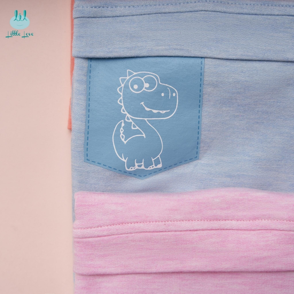 Bộ quần áo dài nỉ smoothy co giãn tốt cho bé LiL Little Love