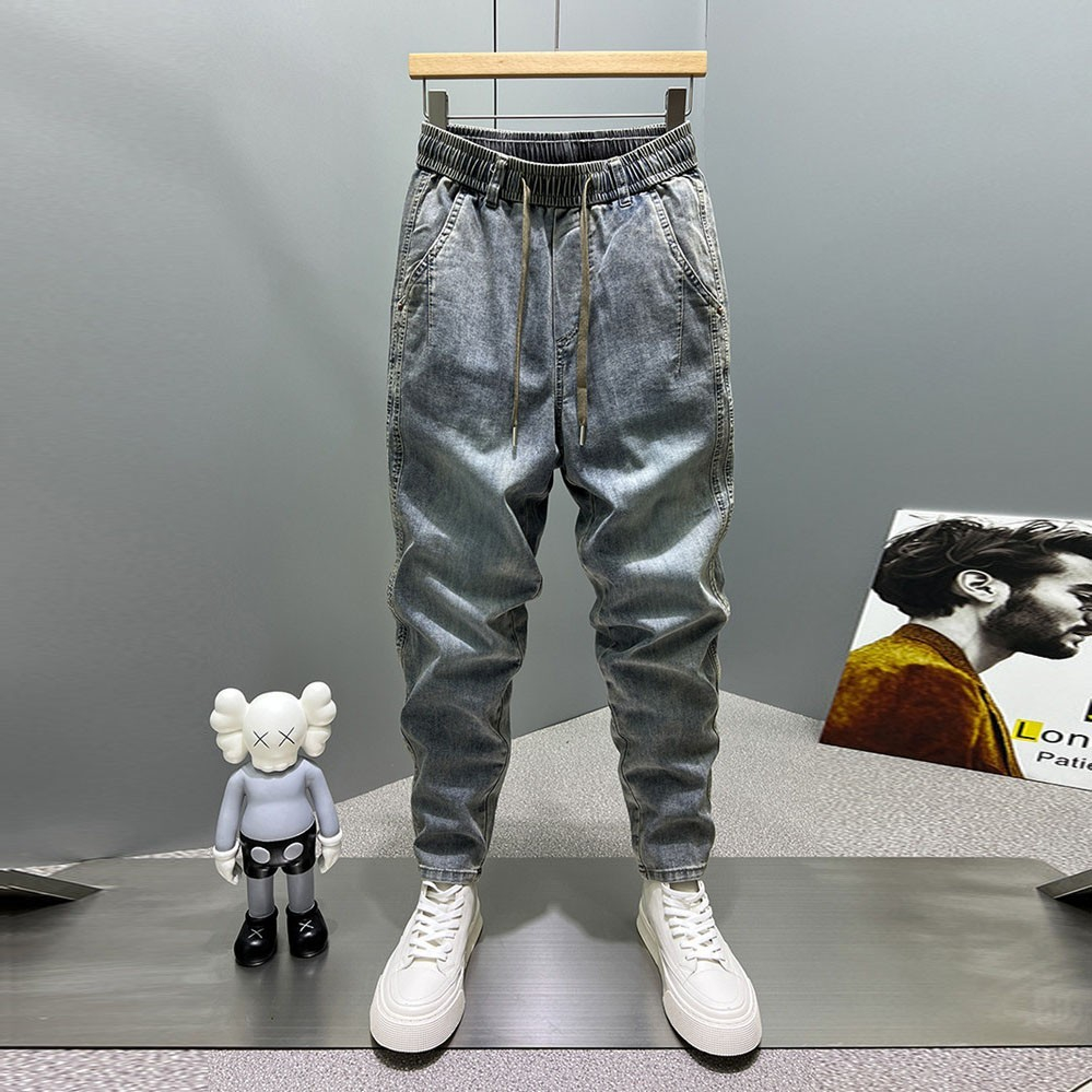 Quần Jean Nam Jogger, Quần Bò Nam Phong Cách Thể Dục Thể Thao Năng Động Cá Tính Unisex  - Jean 120-168