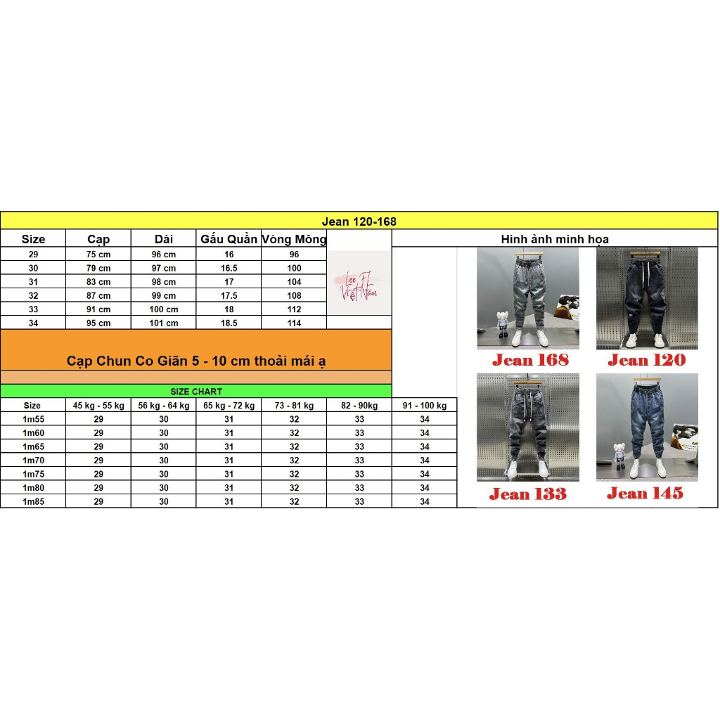 Quần Jean Nam Jogger, Quần Bò Nam Phong Cách Thể Dục Thể Thao Năng Động Cá Tính Unisex  - Jean 120-168