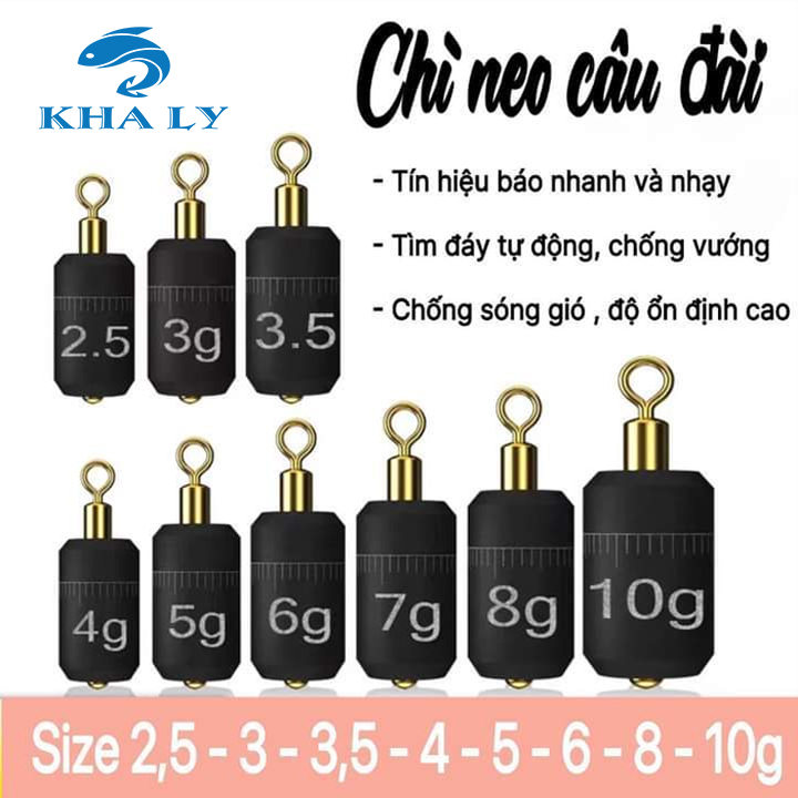 Chì Chạy Câu Đáy , Chì Chạy Chuyên Cá Nhát Đủ Size Số  PK-51