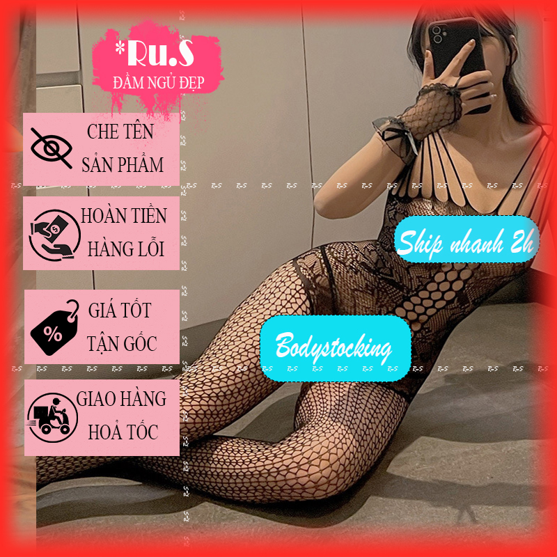 Bộ đồ ngủ ren lưới sexy/ đồ cosplay lưới nóng bỏng M2345