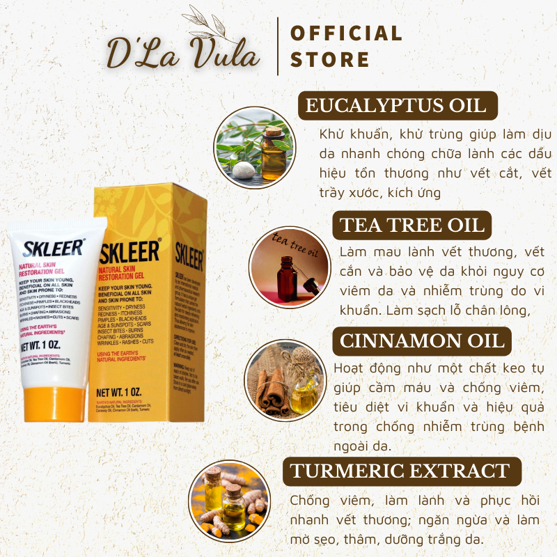 Gel dưỡng ẩm SKLEER Natural Skin Restoration