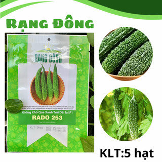 Hạt giống khổ qua xanh trái dài lai F1 Rado 253 Rạng đông