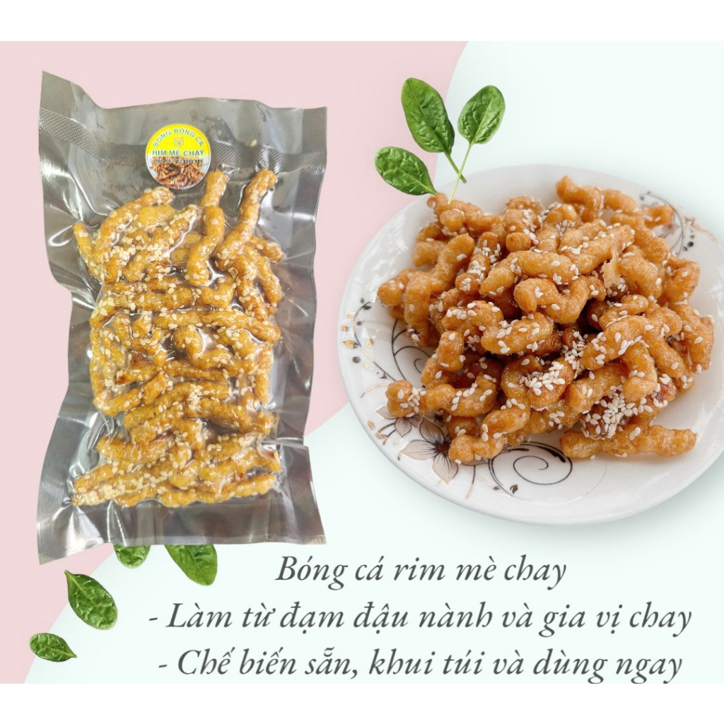 Bóng Cá chay rim mè gói 50g và 100g giá tại cơ sở