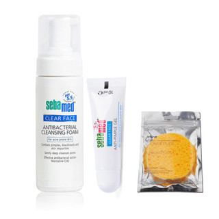 (Quà) Sữa rửa mặt tạo bọt giảm mụn Sebamed pH5.5 Clear Face AntiBacterial Cleansing Foam 150ml
