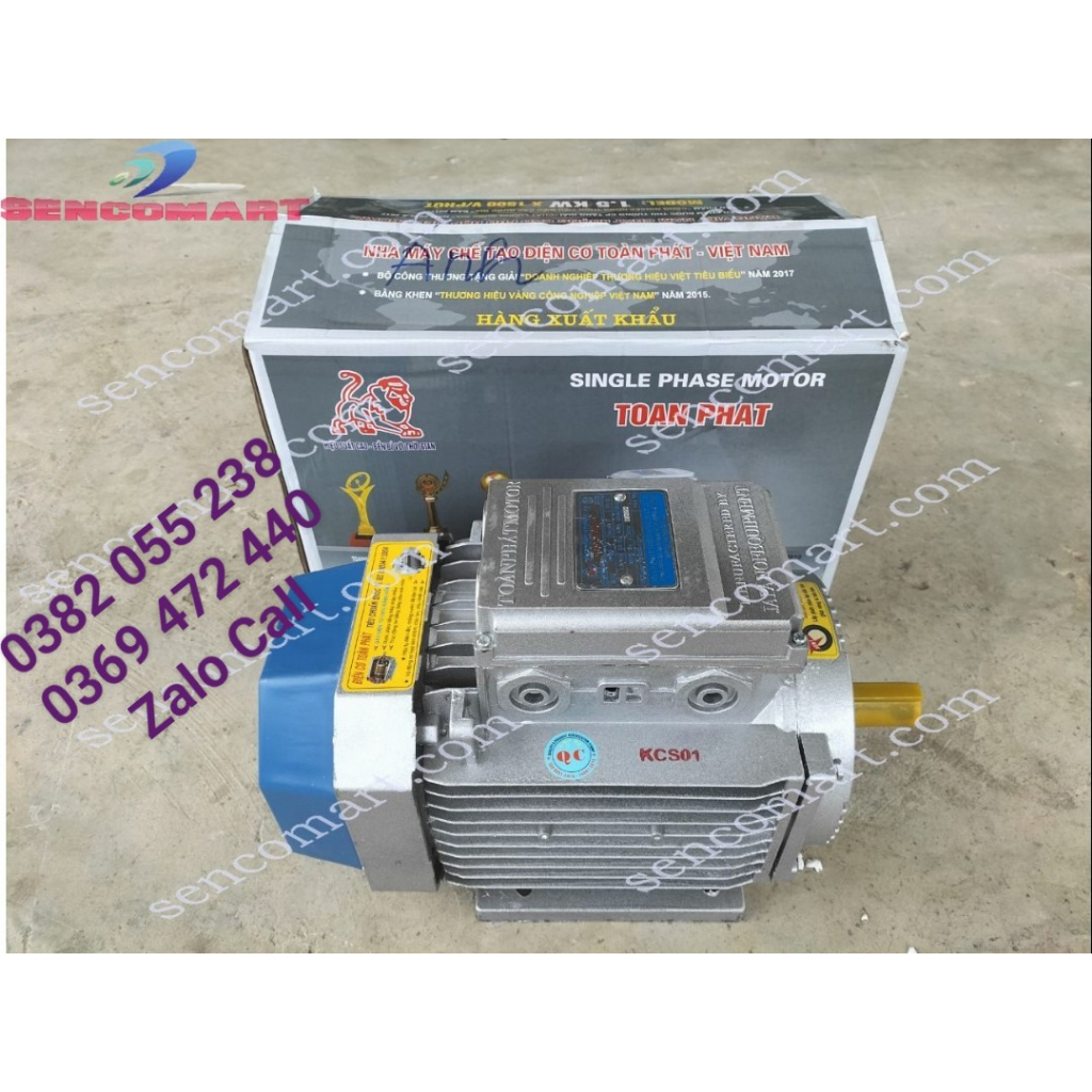 Mô tơ điện 220v 1,5kw 1400 vòng/phút