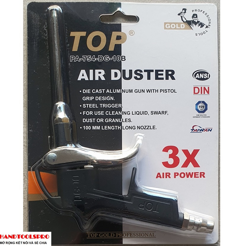 Súng xì khô xịt hơi đầu dài TOP DG-10