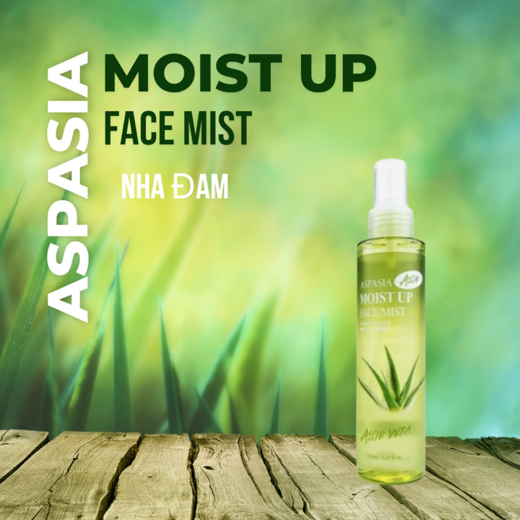 Xịt Khoáng Cấp ẩm Làm Dịu Làn Da Aspasia Moist Up Face Mist Collagen 150ml