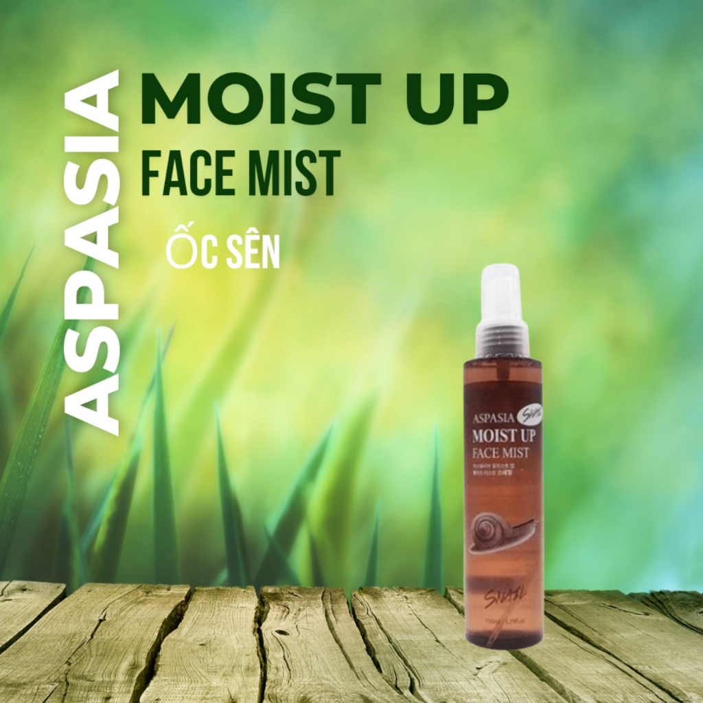 Xịt Khoáng Cấp ẩm Làm Dịu Làn Da Aspasia Moist Up Face Mist Collagen 150ml