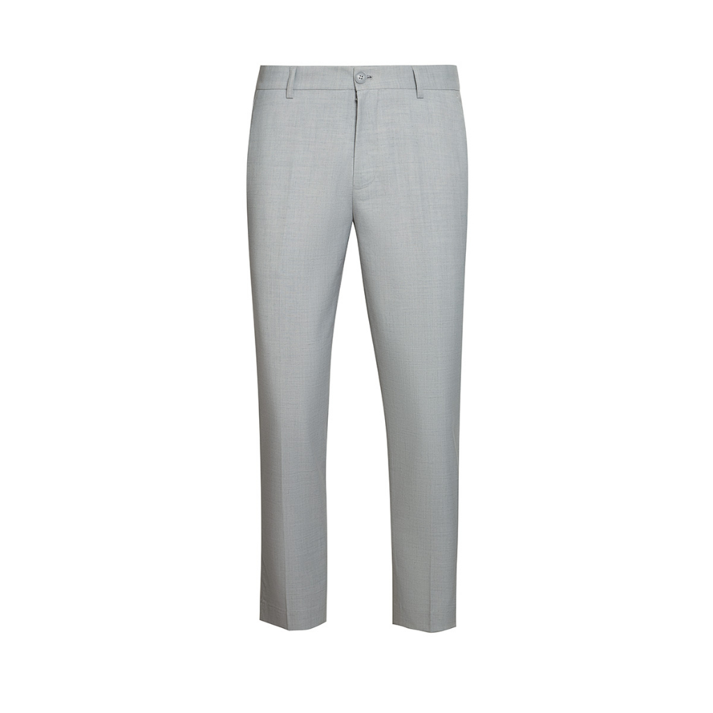 Quần âu nam CALUCI phom carrot fit suông nhẹ, thiết kế trẻ trung với họa tiết kẻ chìm cùng chất liệu cao cấp MTR027C