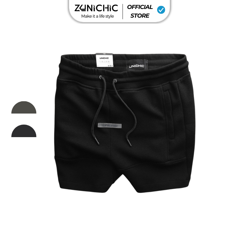 Quần Lửng Nam Màu Xám,Đen, Xanh Rêu Quần Short Nam Tập Gym, Chạy Bộ QDA9000 Unichic