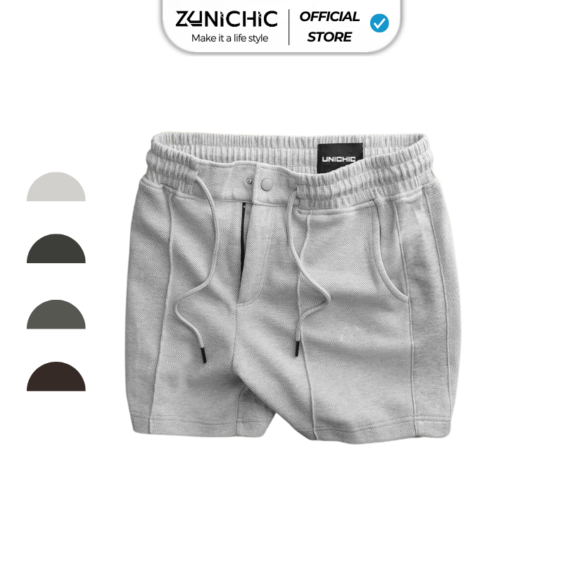Quần Lửng Nam Màu Xám,Đen, Trắng, Đen, Xanh Đen Quần Short Nam Tập Gym, Chạy Bộ QDK230 zunichic