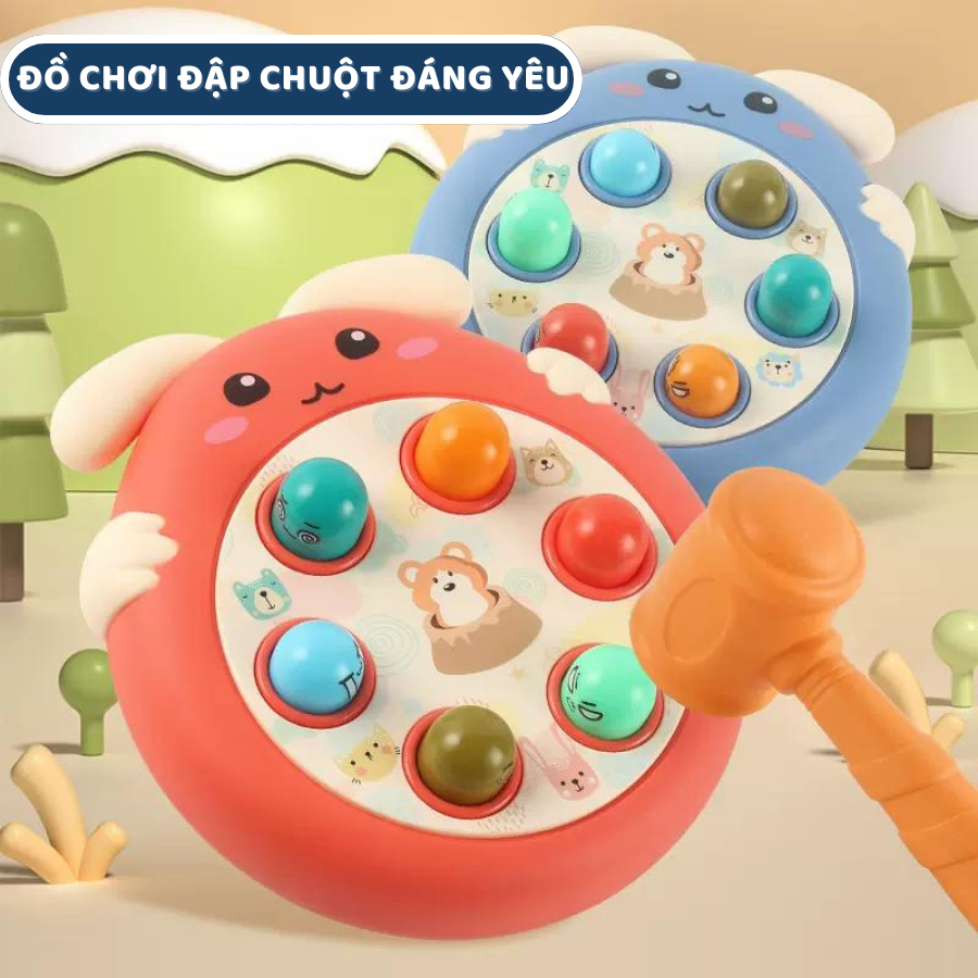 Đồ chơi cho bé đập chuột đáng yêu, Đồ chơi trẻ em an toàn