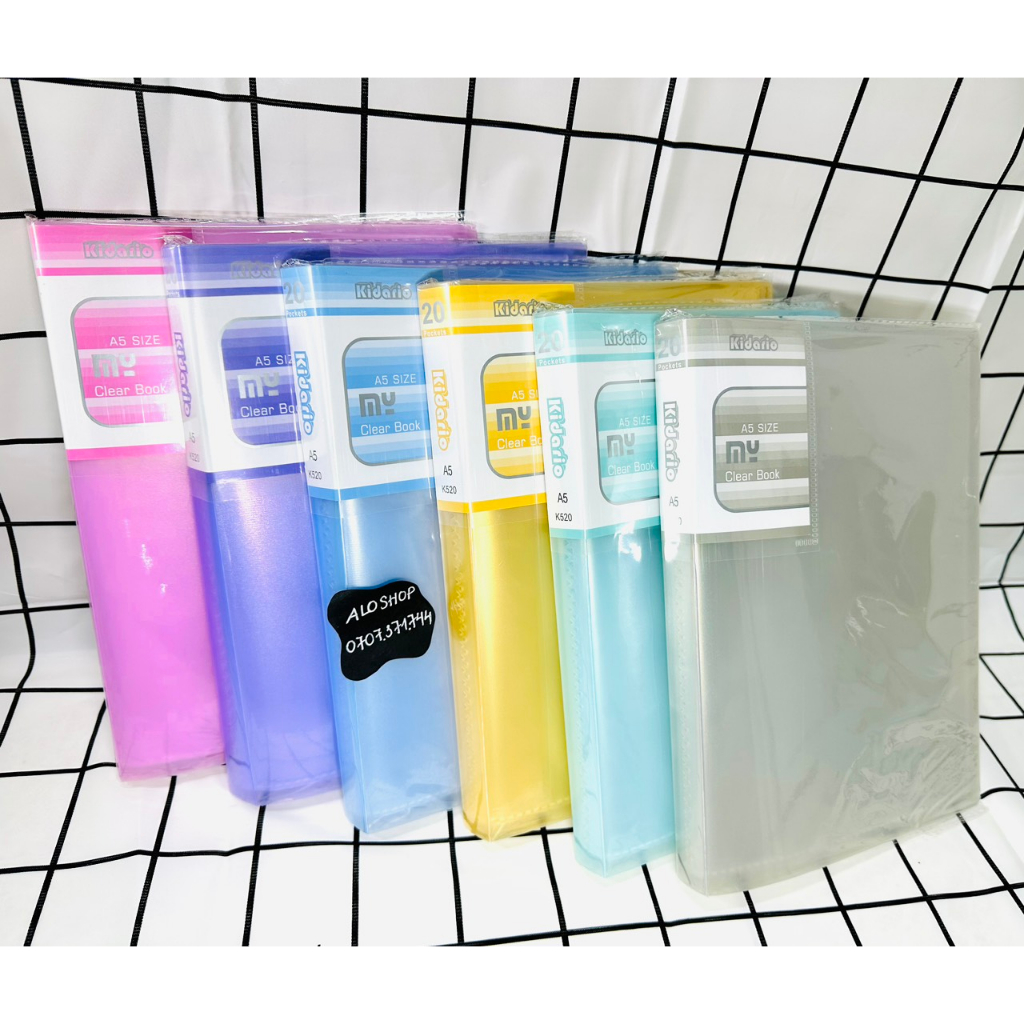 Bìa Hồ Sơ A5 20 Lá Nhiều Màu Dễ Thương K520