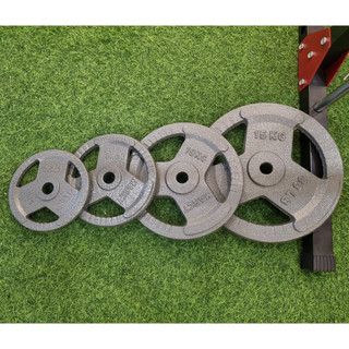 Tạ đĩa gang phủ sơn sấy phi 30mm - 10kg/bánh - kingbox