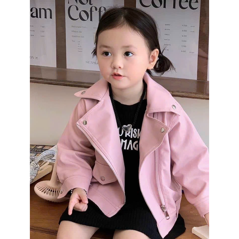 SIZE 10-35KG: Áo khoác da sang chảnh, đẳng cấp cho bé gái -  AKDBG