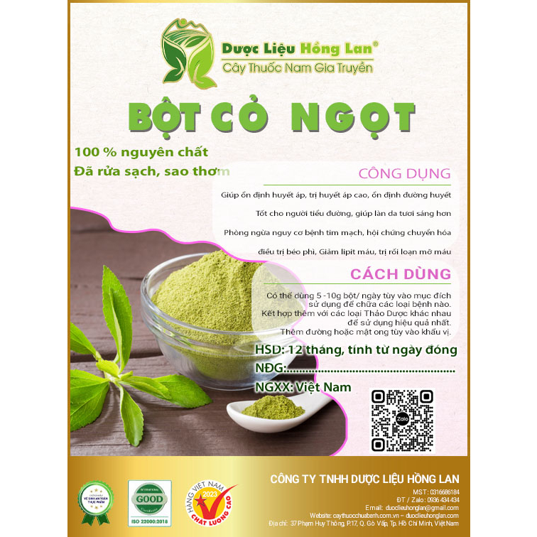 ✅ Bột Cỏ Ngọt nguyên chất (không pha chộn tạp chất, đã sao thơm, không chất bảo quản)