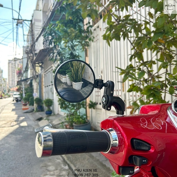 Gương Tròn Vespa Honda Có Gập Xoay