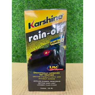 Dung Dịch chống bám nước kính xe hơi - Chất Phủ Nano kính ô tô - Karshine Rain- off 150ml
