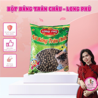 Bột bán trân châu Long phú( Trắng,Đen)1kg | Tổng kho Nguyên liệu giá sỉ