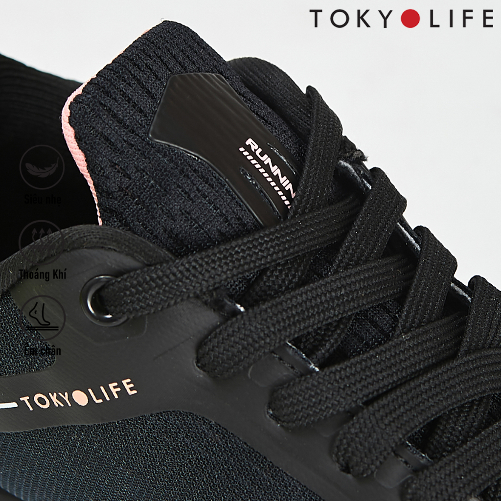 Giày thể thao nữ TOKYOLIFE siêu nhẹ êm chân năng động chất liệu vải dệt cao cấp thoáng khí C9SHO351M