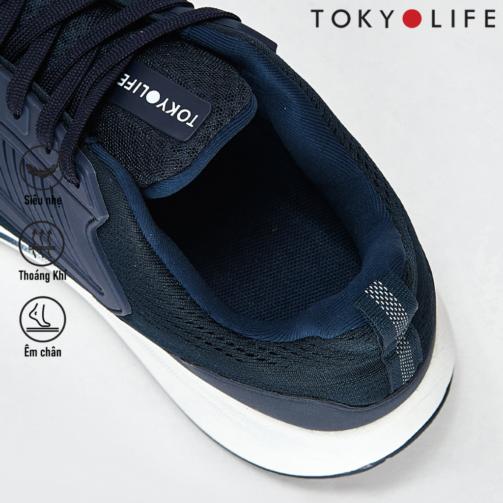 Giày thể thao nam TOKYOLIFE siêu nhẹ êm chân năng động chống trượt phù hợp chạy bộ, tập gym C7SHO352M