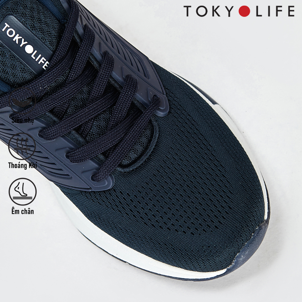Giày thể thao nam TOKYOLIFE siêu nhẹ êm chân năng động chống trượt phù hợp chạy bộ, tập gym C7SHO352M