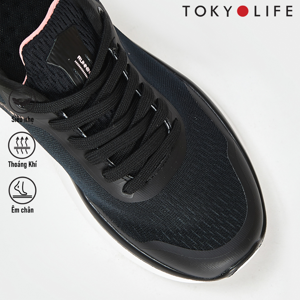 Giày thể thao nữ TOKYOLIFE siêu nhẹ êm chân năng động chất liệu vải dệt cao cấp thoáng khí C9SHO351M