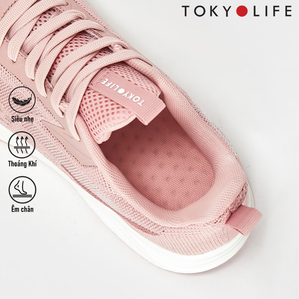 Giày thể thao nữ TOKYOLIFE siêu nhẹ êm chân năng động chất liệu vải dệt cao cấp thoáng khí C9SHO350M