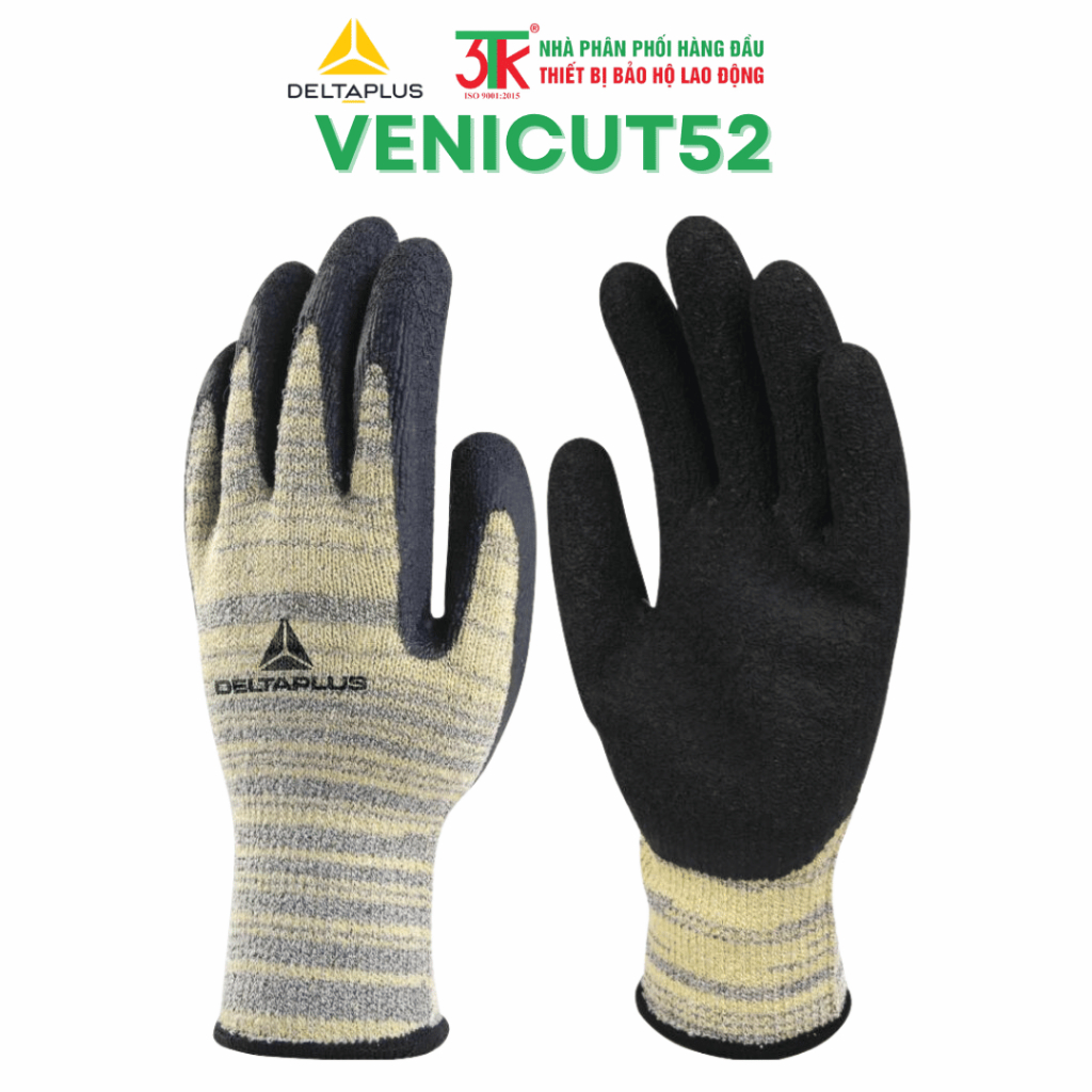 Venicut52 Găng tay bảo hộ Deltaplus đa dụng chống cắt cấp độ 5, chịu nhiệt 250 độ