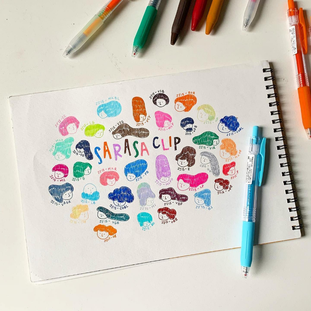 Bút bi gel Nhật Bản Sarasa Clip ngòi 0.5; 0,4
