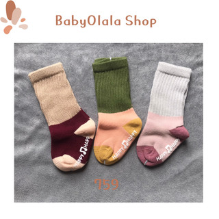 Set 3 Đôi Tất Len Mềm Cổ Cao Thời Trang Cho Bé