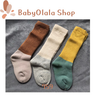 Set 3 Đôi Tất Len Mềm Cổ Cao Thời Trang Cho Bé