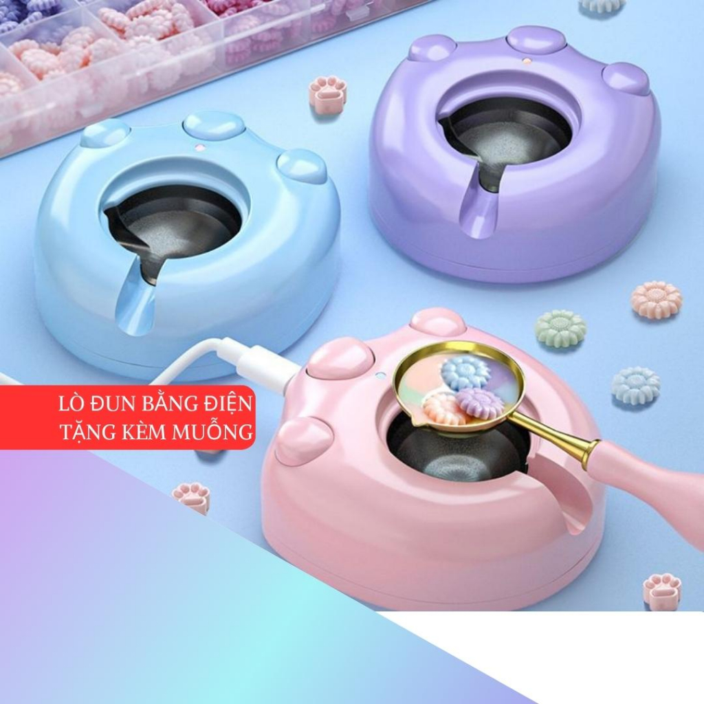 Lò điện đun sáp/máy đun sáp đóng dấu niêm phong thiệp cưới bì thư bằng điện tiện lợi an toàn-Happy Nana