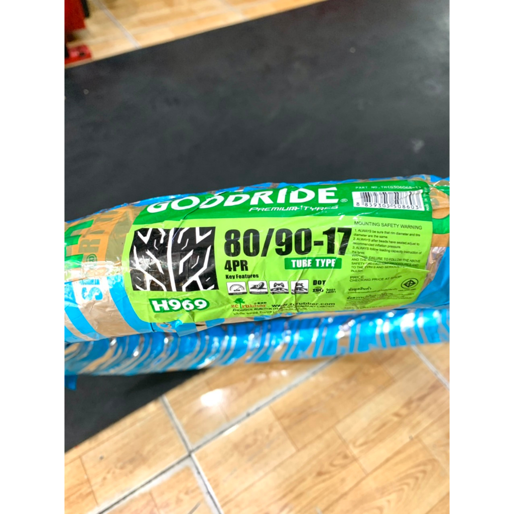 Vỏ Goodride Thailan có ruột H969 các size 60/90-17/. 70/90-17;80/90-17 cho xe Wave,Dream,Future