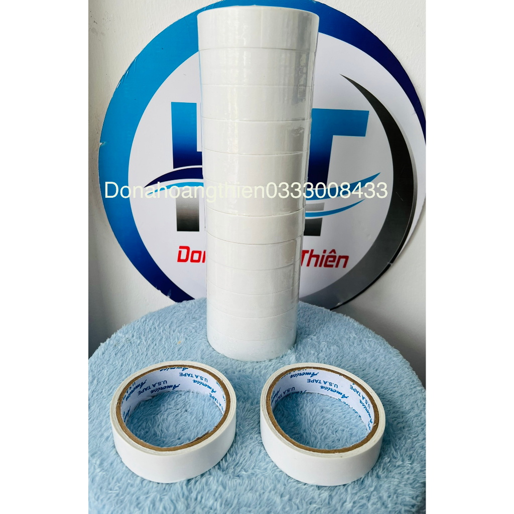 Băng Keo 2 Mặt 2.5F (Cuộn)