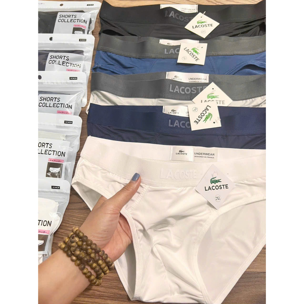 Quần Lót Nam Boxer Lacoste Thun Lạnh Thoáng Mát, Quần Sịp Đùi Nam Chất Vải Mềm Mại Co Dãn 4 Chiều