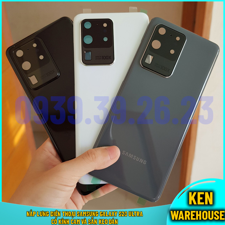 Vỏ Nắp Lưng Điện Thoại SAMSUNG GALAXY S20 Ultra Có Kính Cam Và Sẵn Keo Dán Hàng Linh Kiện - KEN warehouse