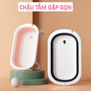  Chậu tắm gập gọn cho bé Thau tắm gập gọn tiện dụng dành cho bé thiết kế lòng sâu chắc chắn-K1886 