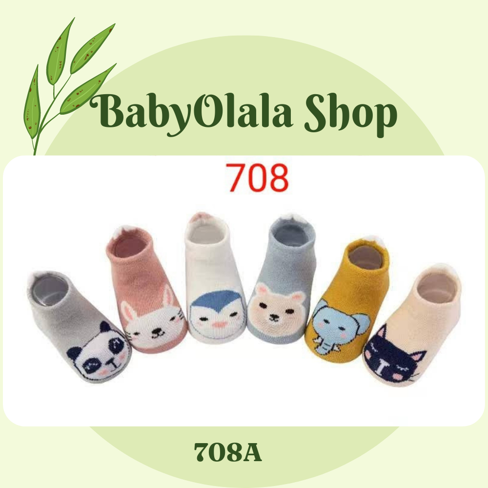 Tất/vớ Cổ Ngắn Hình Thú- Đế Chống Trượt Cho Bé