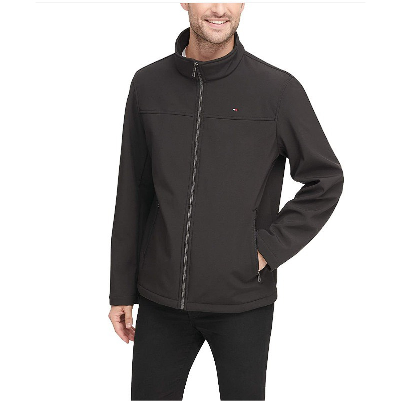 Áo jacket 2 lớp Tommy vải Soft Shell dáng basic thu đông S77.SP011961