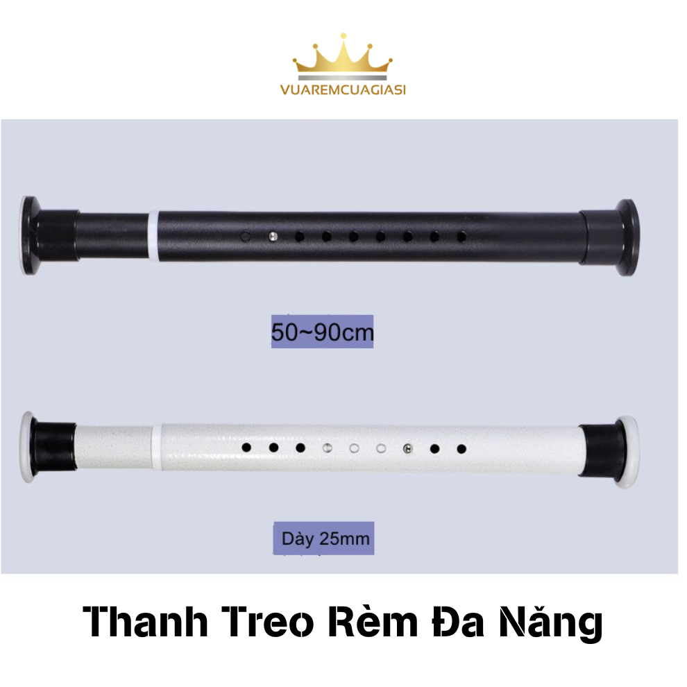 Rèm nhà tắm DÀY và thanh không khoan tường, họa tiết Sao Biển không thấy bóng người, không thấm nước, kèm vòng treo