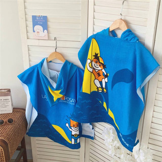 Khăn choàng tắm cotton thấm hút, chống nắng đi biển Gift hãng L.Poche Pháp cho bé 60x90cm