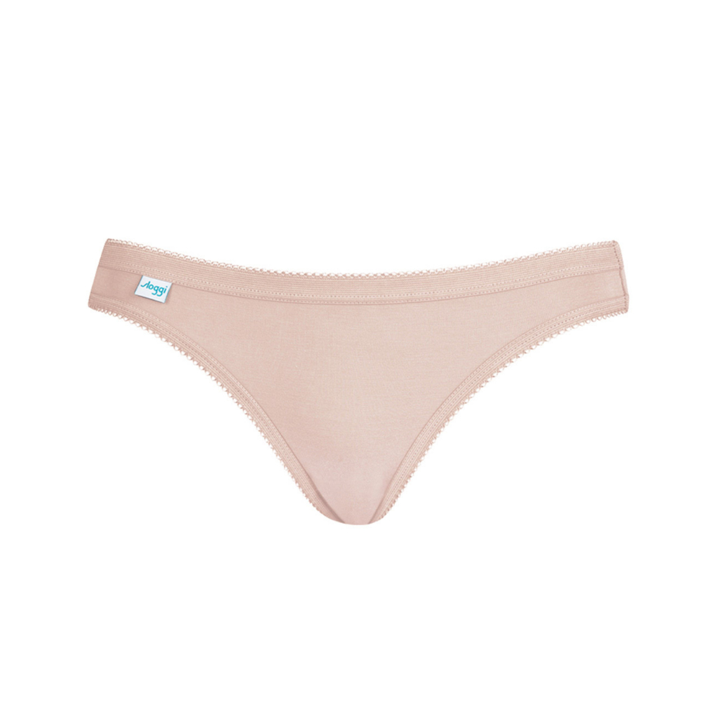 Quần Lót Cotton Cạp Cao Thoáng Mát Mini Brief Sloggi Comfort 2 màu xinh xắn (Trắng, Be)